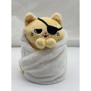 Uncute Purritos Tamago Eye Patch Cat in Blanket 7” Plush Stuffed Animal 2020 Toy